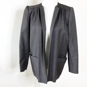 Lawrence Covell blazer made in Italy 40 Grey Front Pockets 100% Wool
